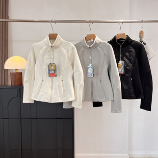 轻盈舒适立领锁温保暖防风户外跑步滑雪运动内胆长袖羽绒服女Q790