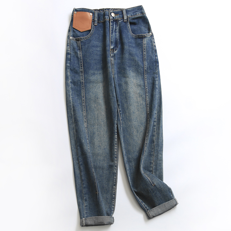 老爹裤新款2022百搭女牛仔裤