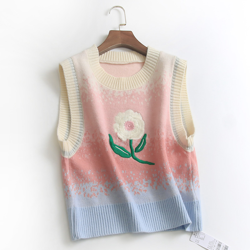 针织背心秋冬新款减龄女毛衣马夹