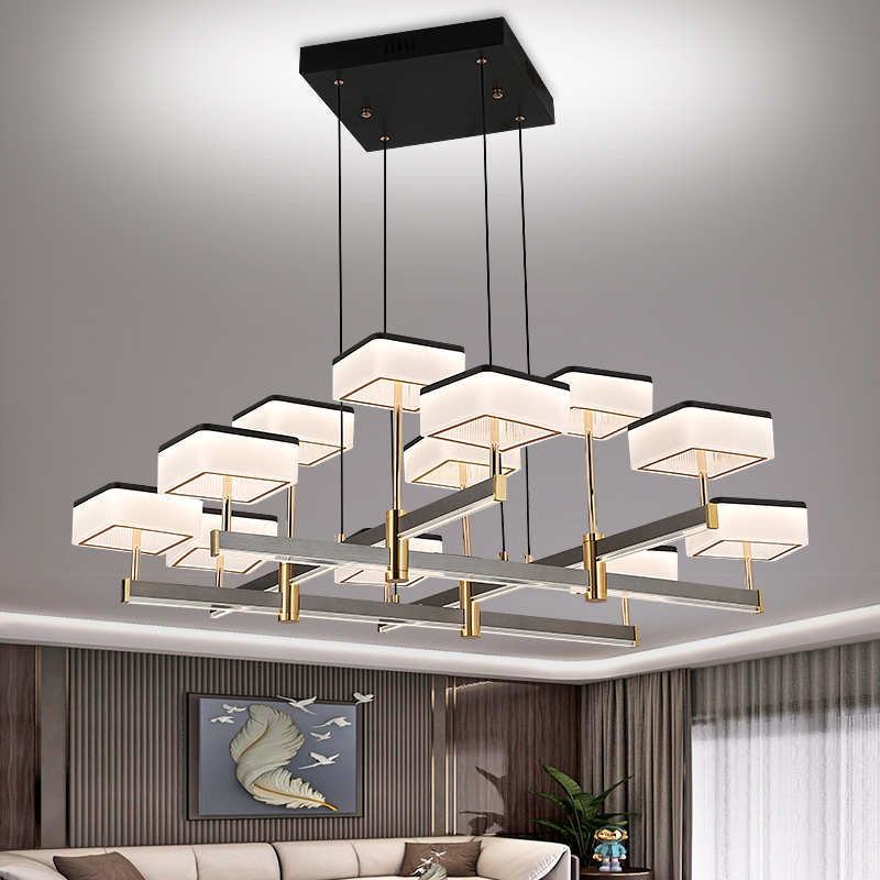 新中式书房客厅吊灯客厅餐厅温馨