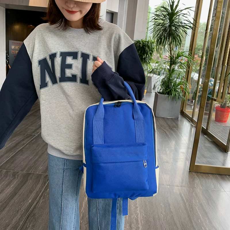 新款美术班定制书包印logo小学生彩印书法双肩包公司礼品男女书包
