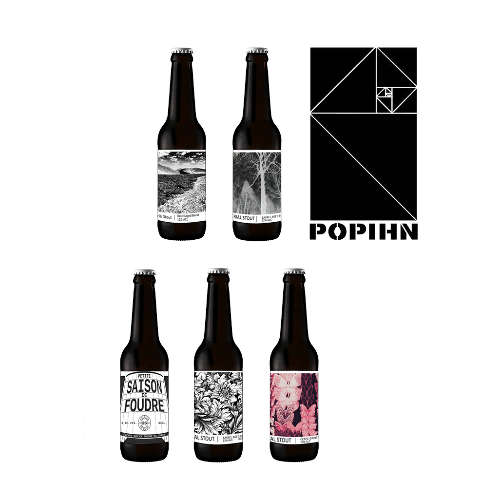 法国进口 波旁Popihn 帝国世涛/大麦酒/赛松 过桶 精酿啤酒 330ml