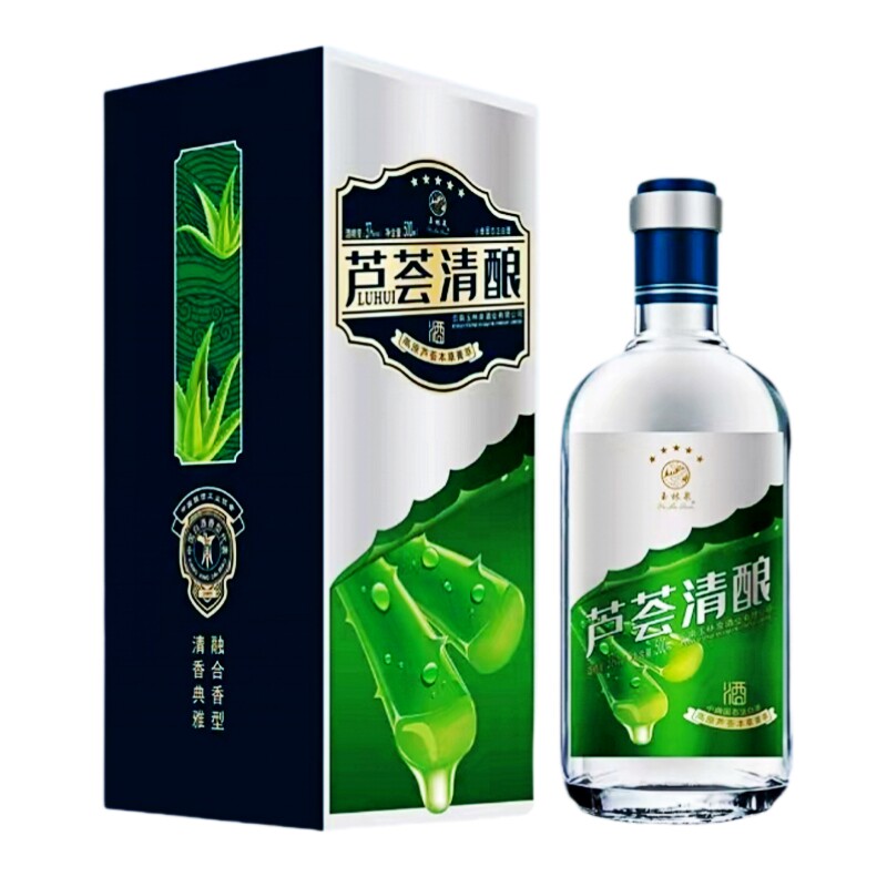 玉林泉芦荟清酿酒500ml瓶装40度 云南高原植物本草菁萃配制酒露酒