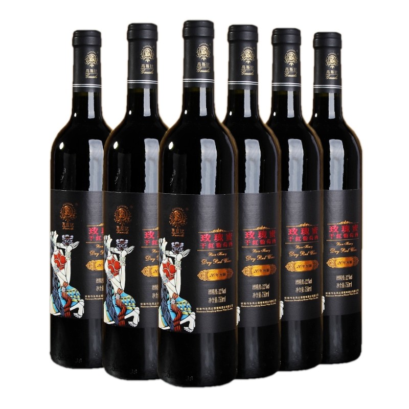 云南弥勒东风庄园 高斯比 20年老树玫瑰蜜干红葡萄酒 750mlx6瓶装