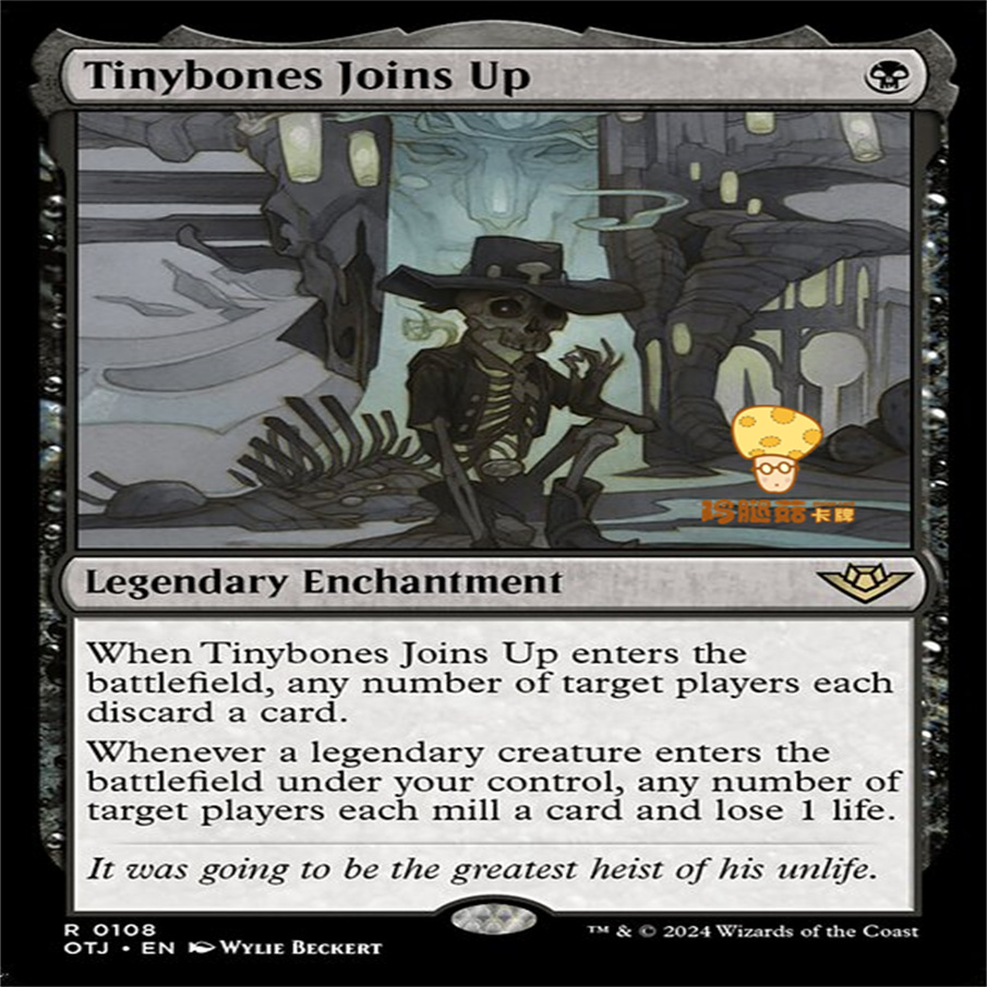 细骨入伙Tinybones Joins Up万智牌MTG光雷驿镖客OTJ-108英文金