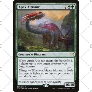 万智牌MTG指挥官2019C19 闪 31无上硕伟龙Apex Altisaur中英