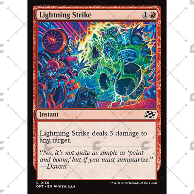 【COPTUS】 万智牌 闪电炼击 Lightning Strike 英文 DFT-136
