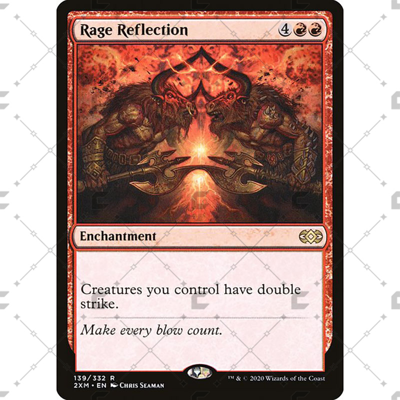 万智牌MTG双星大师2XM139愤怒映象Rage Reflection中/英/异画/闪