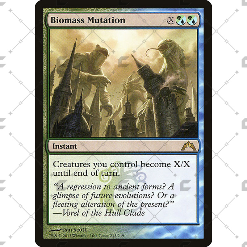 万智牌MTG兵临古城GTC213巨量突变Biomass Mutation中英/闪