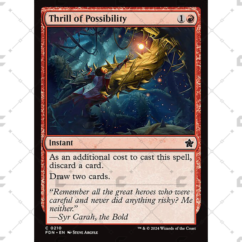 万智基石构筑FDN210快意拼搏Thrill of Possibility英文平闪异画