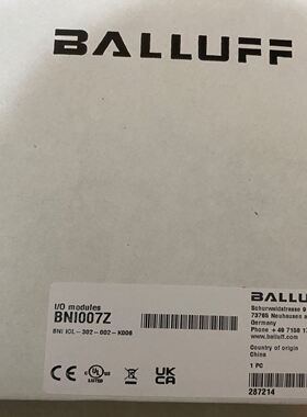 巴鲁夫BNI007Z I/O模块，型号BNI IOL