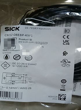 SICK西克CM12-08EBP-KW1电容式接近开关，