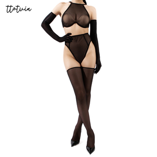 ttotvia「冲向次元®」二次元复古蒸汽波cos长筒网袜性感吊带丝袜