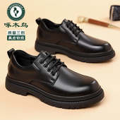 秋季 休闲鞋 新款 男真皮商务英伦风大头工装 啄木鸟男鞋 男士 皮鞋 鞋 子