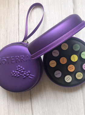 doTERRA多特瑞12格精油包1ML2MLPU皮精油便携包压纹精油收纳包