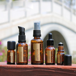 烫金精油瓶滴管分装 精华乳液滚珠香水喷雾调配玻璃空瓶旅行便携带