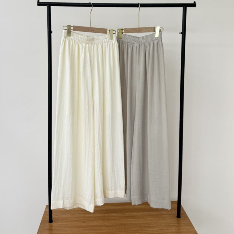 【花生女郎】日式 夏日清冷感 显瘦坠坠裤 休闲裤 阔腿裤女款3023,女装/女士精品,裤子,淘宝优惠券,粉丝福利购,淘宝优惠卷