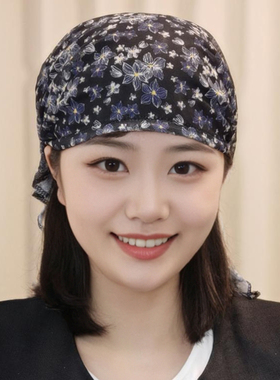 春夏薄款包头巾女帽子女2026新款高级感洋气时尚遮白发头饰包头帽
