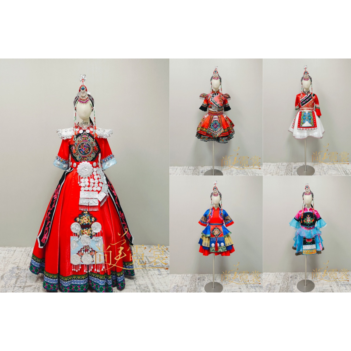 出租快乐阳光女童畲族舞台演出服