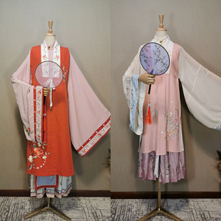 出租汉服女立领明制袄裙三件套刺绣古装红楼梦十二金钗演出服北京