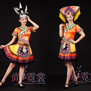 出租赁广西三月三壮族彝族苗族瑶族侗族少数民族舞蹈演出服装北京