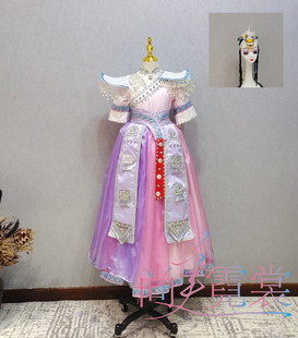 《北京出租》快乐阳光藏族舞蹈央金卓玛女童民族风大码歌手演出服