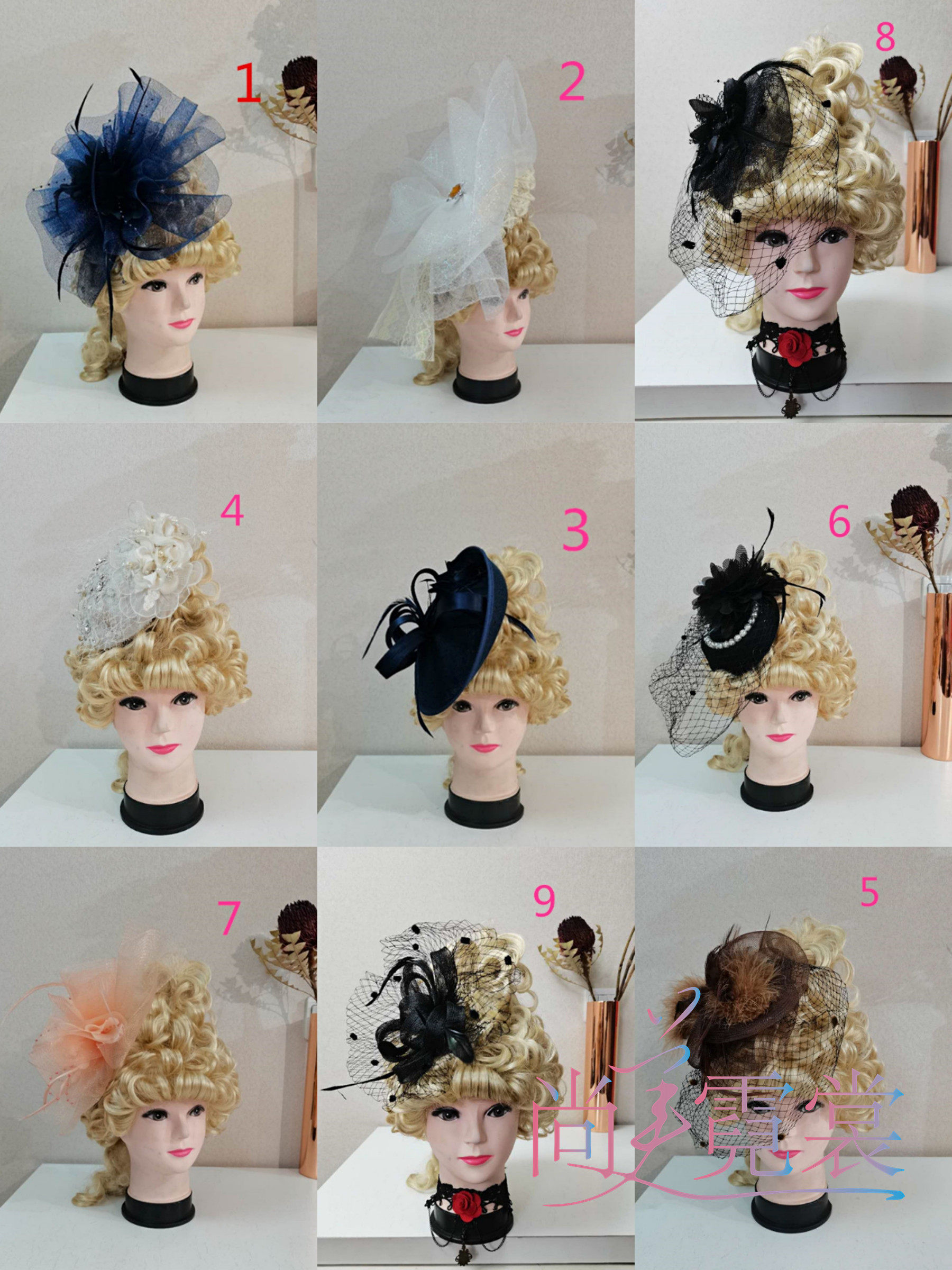 出租租赁欧式宫廷服搭配公主帽子头饰头花舞台演出造型北京实体店