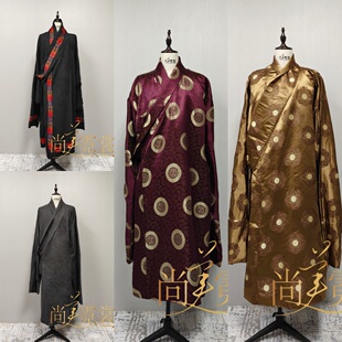 出租男士藏袍康巴藏族服装藏式服装上衣氆氇边藏服舞蹈演出服北京