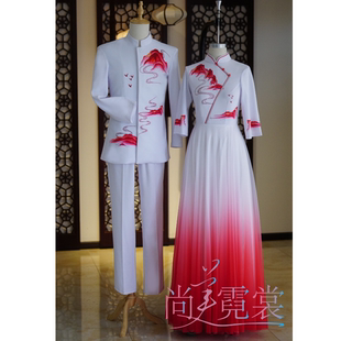 《北京出租》春山若水合唱团诗朗诵服装中式民乐团中国风演出服