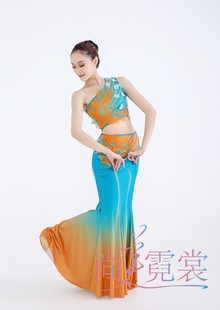 北京出租傣族舞蹈服装女滇南映少艺考舞裙演出服西双版纳包臀裙