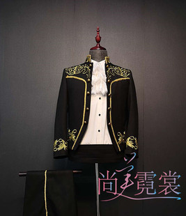 出租管乐团演出服宫廷礼服欧洲男士演出服白马王子话剧节舞台服装