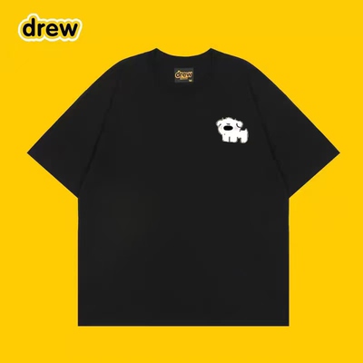 Drew潮牌纯棉小白狗短袖T恤简约