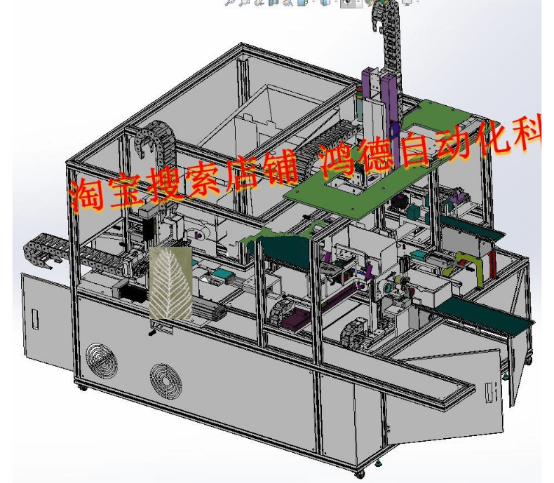 1万套solidworks机械非标自动化设备图纸机械设计图纸包装机图纸