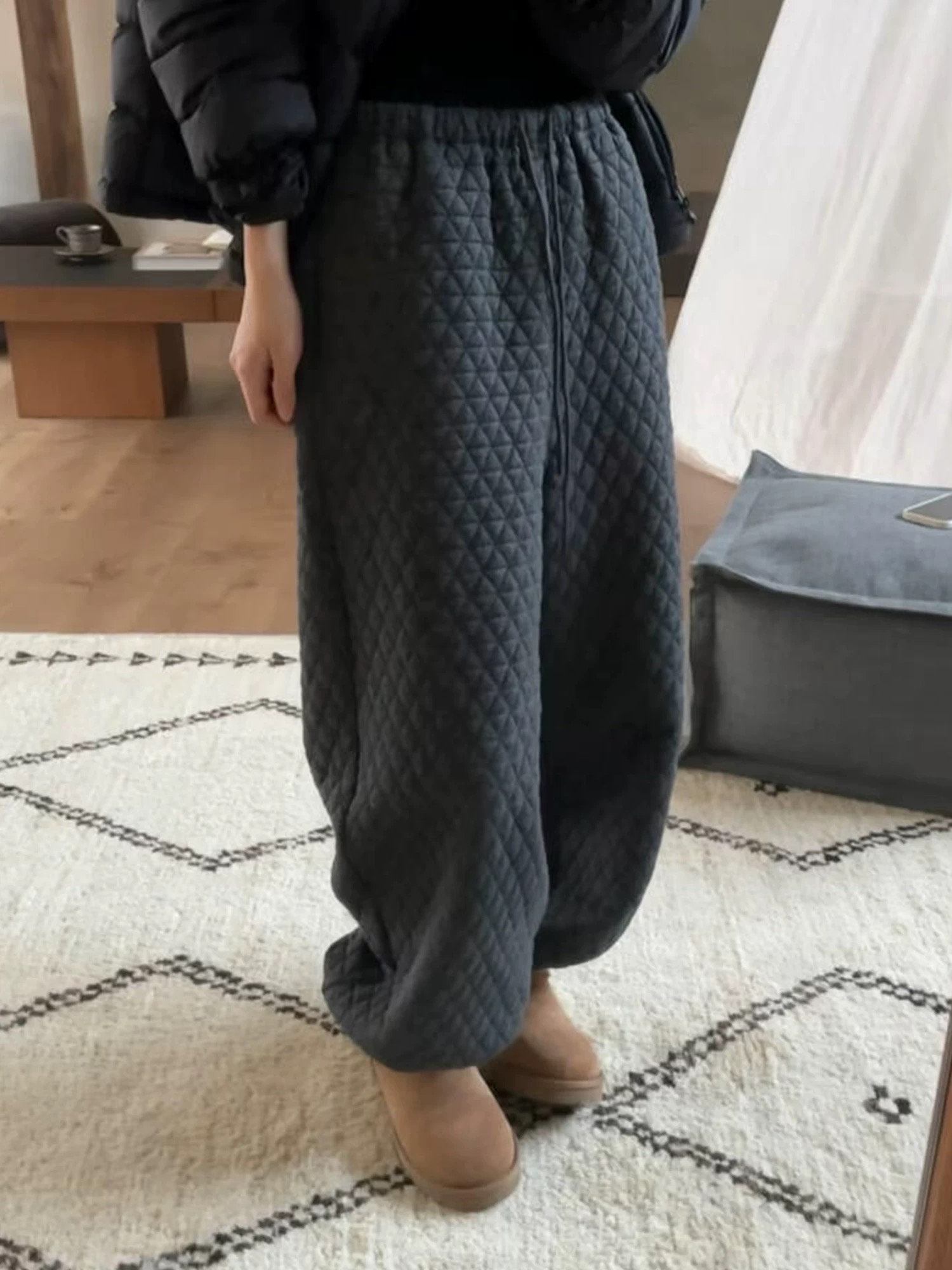 冬季束脚裤新款宽松休闲裤子