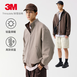 BENPANDA 双面穿立领夹克外套男3M新雪丽棉复古撞色休闲棉服 冬季