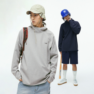 BENPANDA华夫格明辑线卫衣男女宽松透气运动连帽套头打底衫春秋款