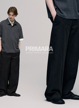 PRIMARA莱赛尔男直筒休闲裤春
