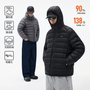 BENPANDA 90白鸭绒三防排骨羽绒服男轻量防寒服外套2025冬季新款