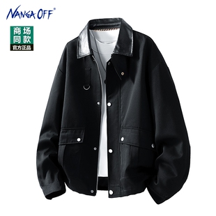 男装 NANGA 大码 新品 气质帅气外套宽松翻领休闲夹克男300斤 OFF秋季
