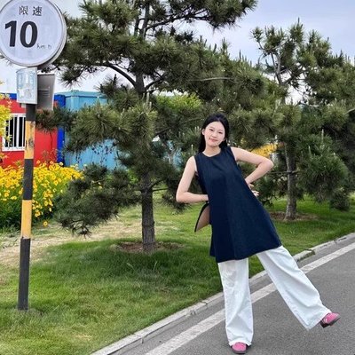 2025年显瘦短裙休闲无袖连衣裙