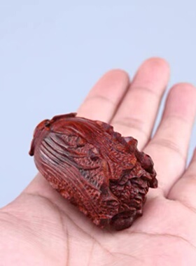 小叶紫檀摆件手把件白菜钥匙扣挂件红木文玩招财男士随身把玩件女