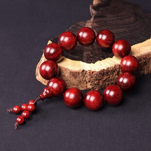 正宗印度老木料满金星小叶紫檀手串2.0文玩男女款高油密檀木佛珠