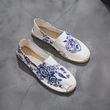新款印花料平底鞋，男鞋帆布鞋，电商B360