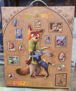 古部迪士尼星际宝贝史迪奇自带木质相框异性拼图疯狂动物城拼图