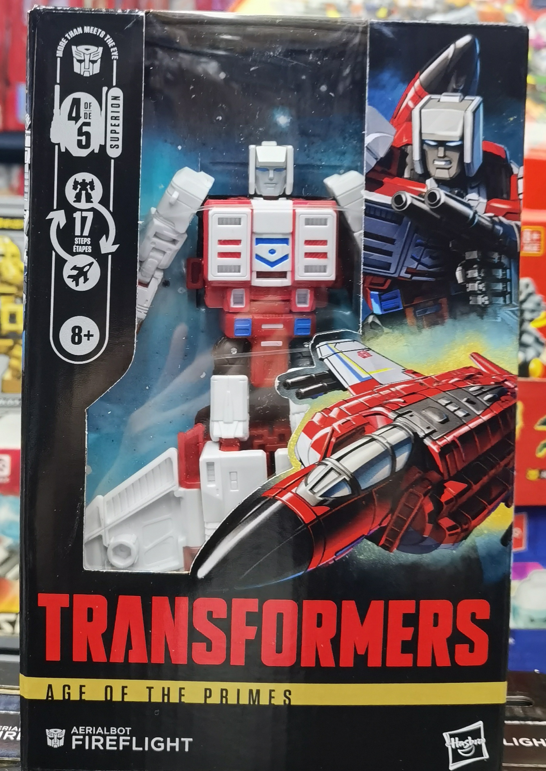 孩之宝变形金刚天尊世代加强级大无畏 俯冲+飞火组合成员手办模型