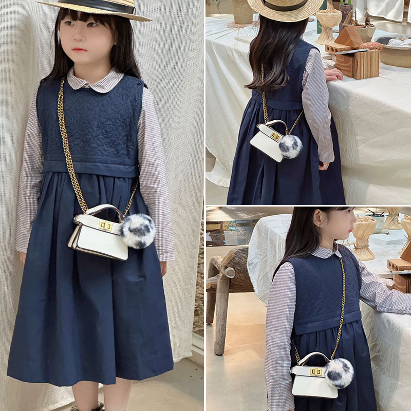 潮酷洋气儿童包包2025新款韩国时尚女童公主手拎包女孩迷你斜挎包