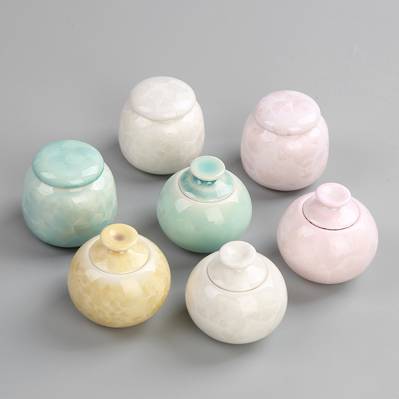 结晶釉新款蜂蜜罐香粉膏方便携