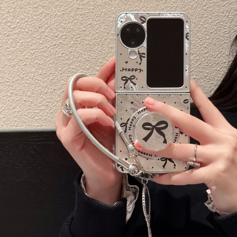 波点蝴蝶结MagSafe强磁吸附适用OPPOFindN3Flip手机壳折叠屏N2Flip保护套时尚轻奢N3Flip防摔壳个性女款翻盖