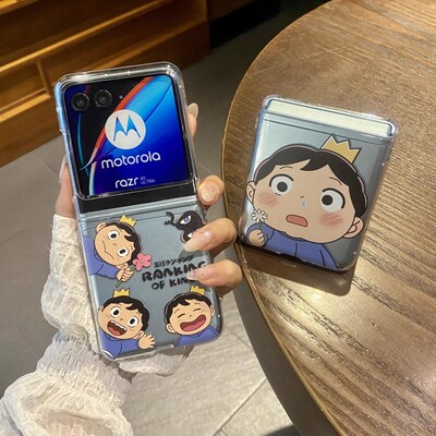 ins日韩卡通可爱波吉王子适用摩托罗拉motorazr60ulta手机壳Razr50防摔Razr6pro手链razr40ulta保护套女款