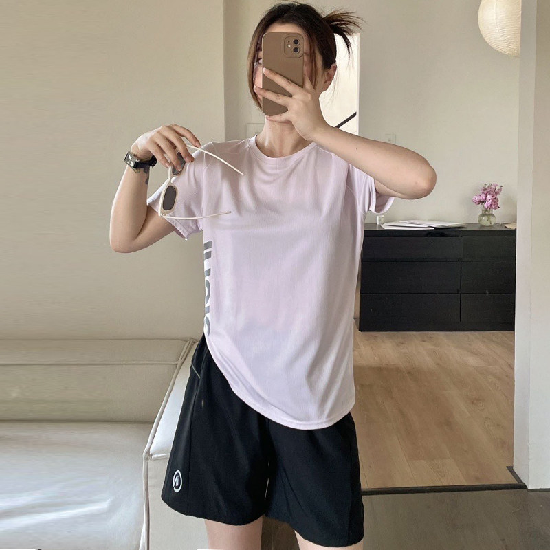 2026新款时尚休闲运动套装女款春夏冰丝速干小个子短袖短裤两件套
